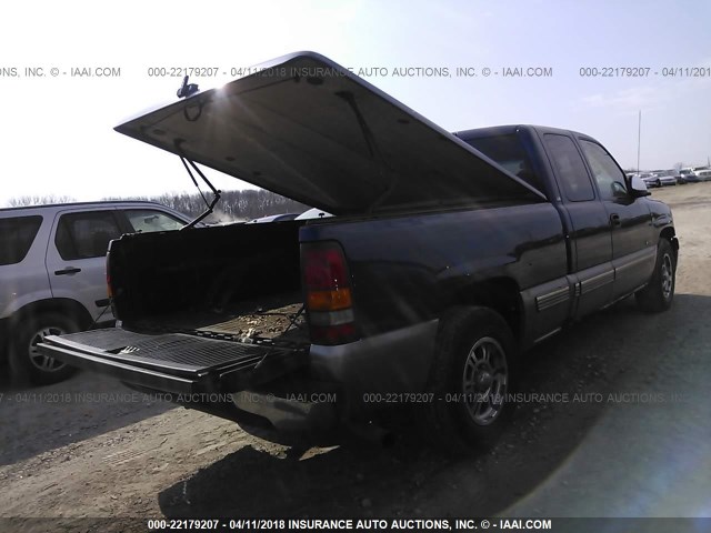 2GCEC19TXY1379136 - 2000 CHEVROLET SILVERADO C1500 BLUE photo 4