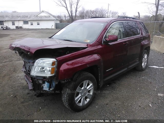 2CTALSECXB6406554 - 2011 GMC TERRAIN SLE BURGUNDY photo 2