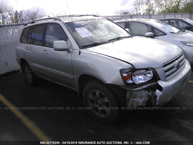 JTEDP21A460105175 - 2006 TOYOTA HIGHLANDER LIMITED SILVER photo 1