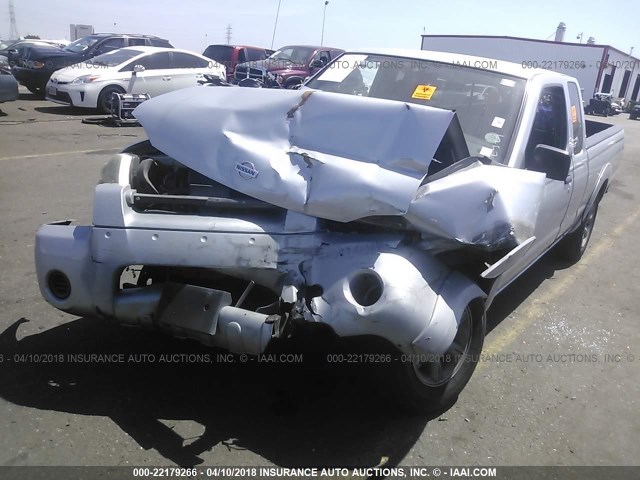 1N6DD26S21C330052 - 2001 NISSAN FRONTIER KING CAB XE SILVER photo 2