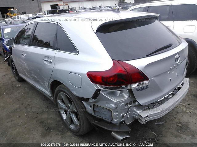 4T3BK3BB7DU081728 - 2013 TOYOTA VENZA LE/XLE/LIMITED SILVER photo 3