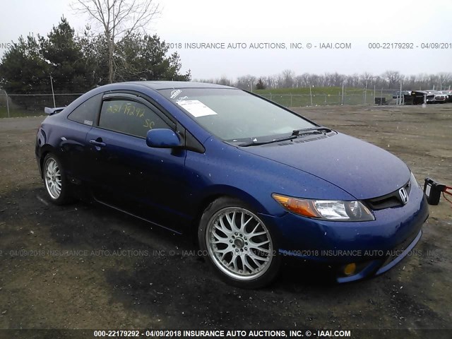 2HGFG21556H710254 - 2006 HONDA CIVIC SI BLUE photo 1