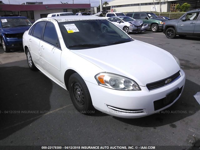 2G1WD5EM6B1254304 - 2011 CHEVROLET IMPALA POLICE WHITE photo 1