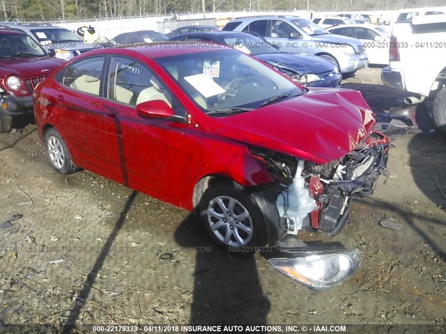 KMHCT4AE9CU140241 - 2012 HYUNDAI ACCENT GLS/GS RED photo 1