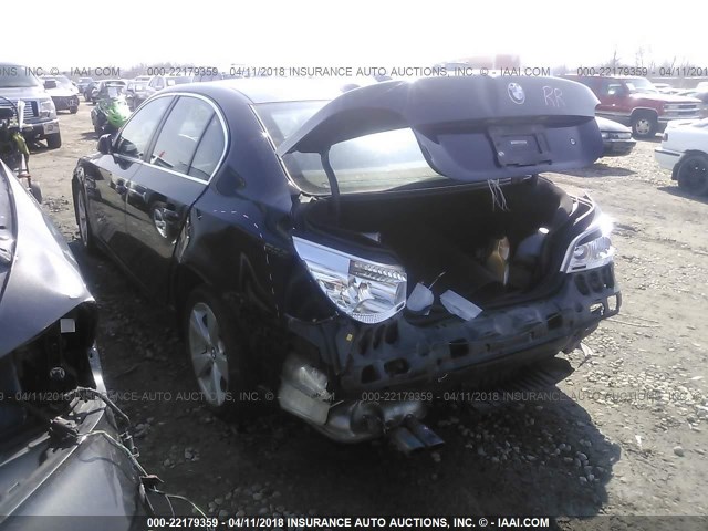 WBANF33516B999168 - 2006 BMW 525 XI Czarny zdjęcie 3
