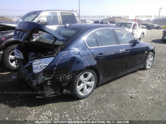 WBANF33516B999168 - 2006 BMW 525 XI Czarny zdjęcie 4
