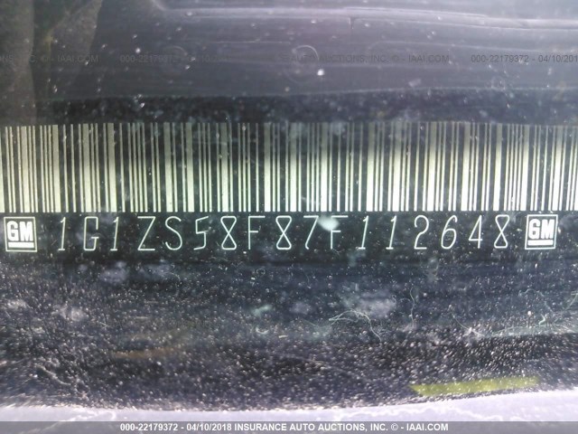 1G1ZS58F87F112648 - 2007 CHEVROLET MALIBU LS 深蓝色 照片 9