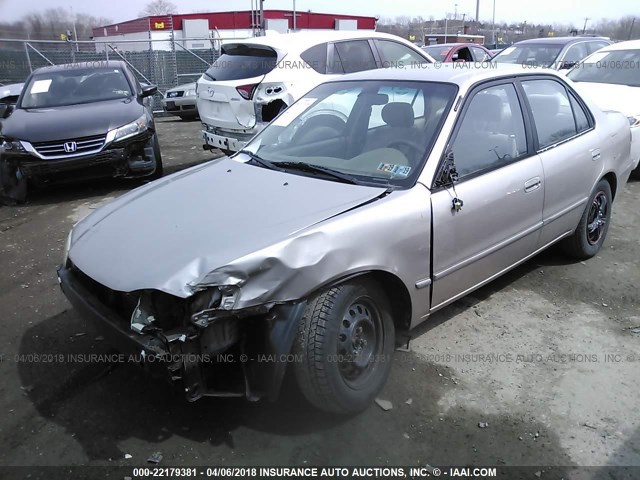 1NXBR12E72Z633616 - 2002 TOYOTA COROLLA CE/LE/S TAN photo 2