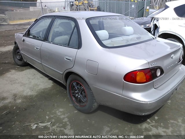 1NXBR12E72Z633616 - 2002 TOYOTA COROLLA CE/LE/S TAN photo 3