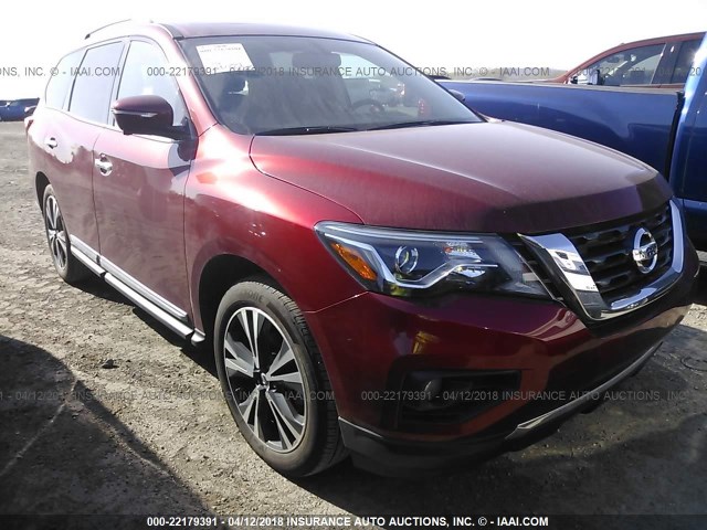 5N1DR2MM4HC600011 - 2017 NISSAN PATHFINDER S/SV/SL/PLATINUM 红色 照片 1