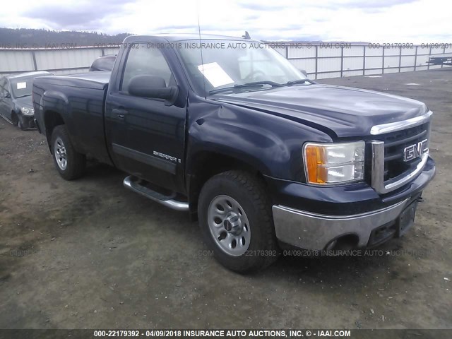 1GTEC14J97E523696 - 2007 GMC NEW SIERRA C1500 Dark Blue photo 1