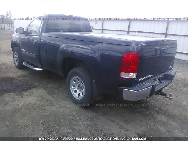 1GTEC14J97E523696 - 2007 GMC NEW SIERRA C1500 Dark Blue photo 3