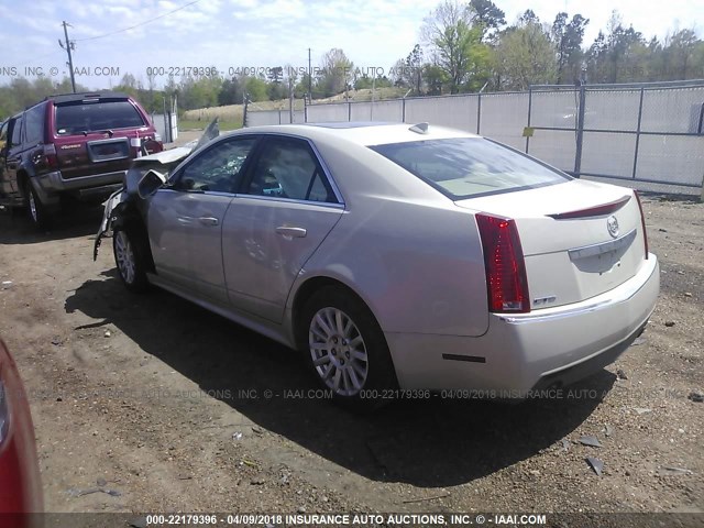 1G6DE5EGXA0102643 - 2010 CADILLAC CTS LUXURY COLLECTION WHITE photo 3