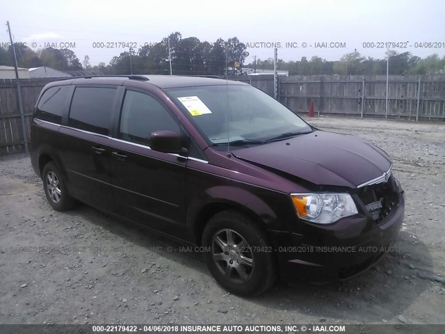2A8HR54P88R757669 - 2008 CHRYSLER TOWN & COUNTRY TOURING MAROON photo 1