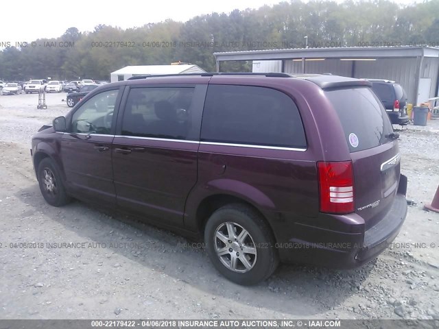 2A8HR54P88R757669 - 2008 CHRYSLER TOWN & COUNTRY TOURING MAROON photo 3