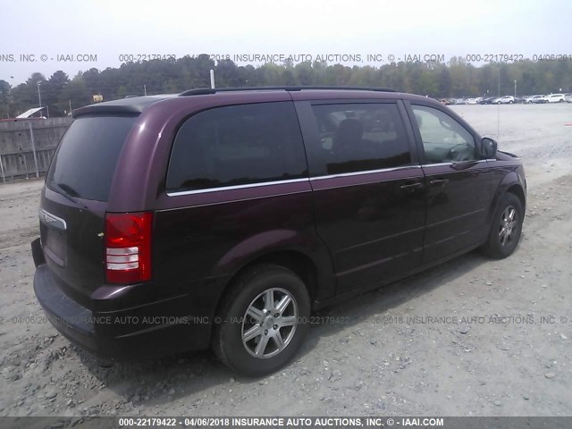 2A8HR54P88R757669 - 2008 CHRYSLER TOWN & COUNTRY TOURING MAROON photo 4