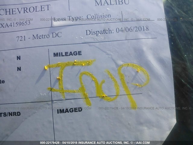 1G1ZB5EBXA4159653 - 2010 CHEVROLET MALIBU LS ნაცრისფერი ფოტო 7