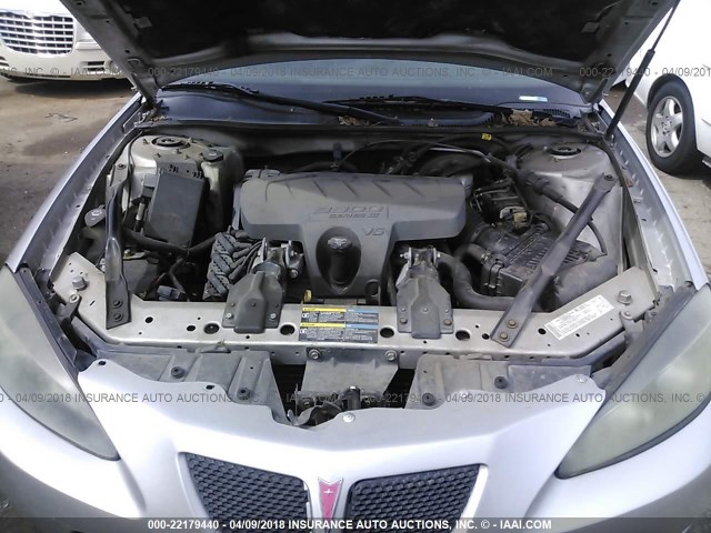 2G2WP552461190416 - 2006 PONTIAC GRAND PRIX Gümüş foto 10