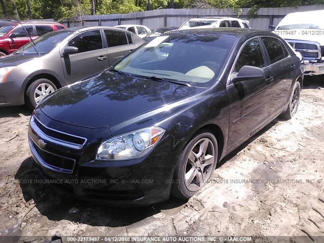 1G1ZB5E05CF266180 - 2012 CHEVROLET MALIBU LS BLACK photo 2