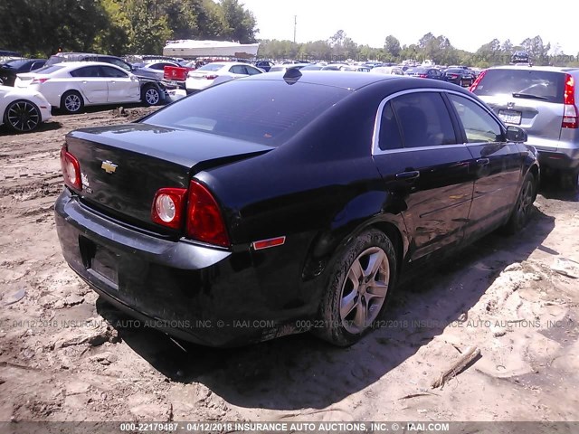 1G1ZB5E05CF266180 - 2012 CHEVROLET MALIBU LS BLACK photo 4