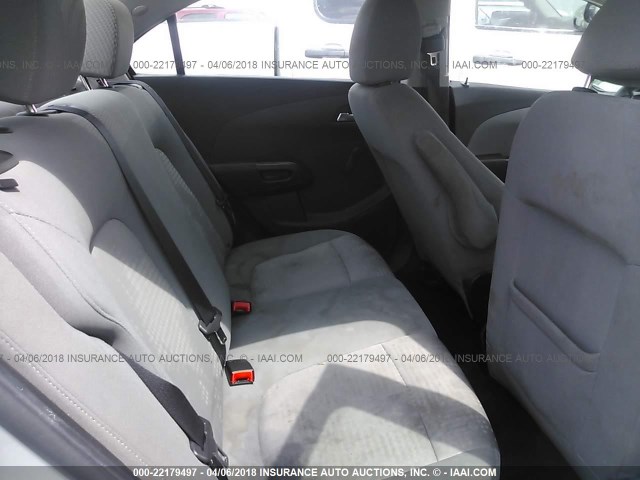 1G1JA5SH9D4191698 - 2013 CHEVROLET SONIC LS 银色 照片 8