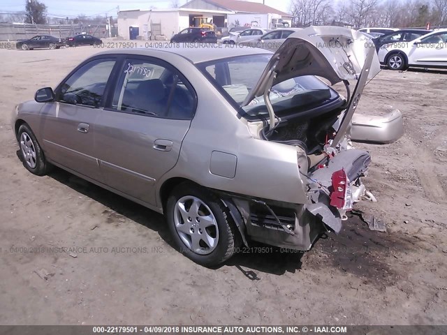 KMHDN46D36U292180 - 2006 HYUNDAI ELANTRA GLS/GT/LIMITED GOLD photo 3