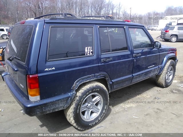 1J4FF58S61L506082 - 2001 JEEP CHEROKEE CLASSIC/LIMITED RED photo 4