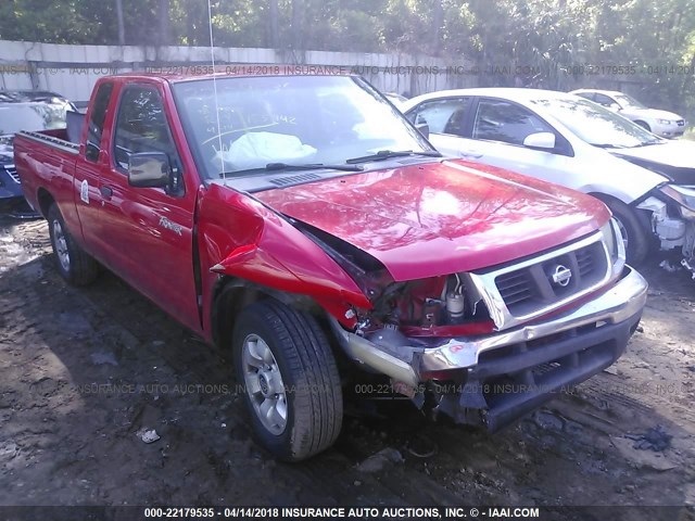 1N6DD26S8YC425113 - 2000 NISSAN FRONTIER KING CAB XE RED photo 1