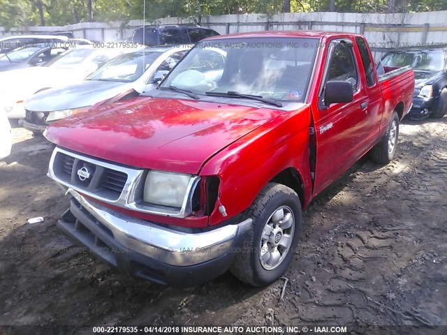 1N6DD26S8YC425113 - 2000 NISSAN FRONTIER KING CAB XE RED photo 2