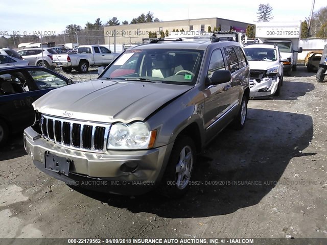 1J8HR58N55C719605 - 2005 JEEP GRAND CHEROKEE LIMITED GOLD photo 2