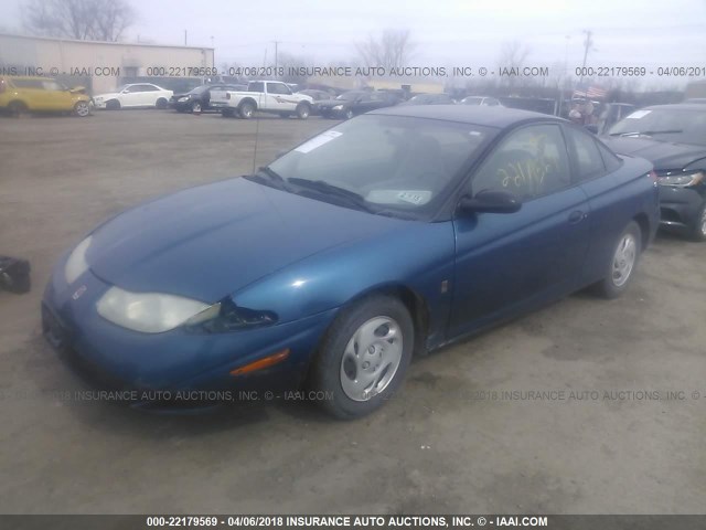 1G8ZP12871Z259667 - 2001 SATURN SC1 BLUE photo 2