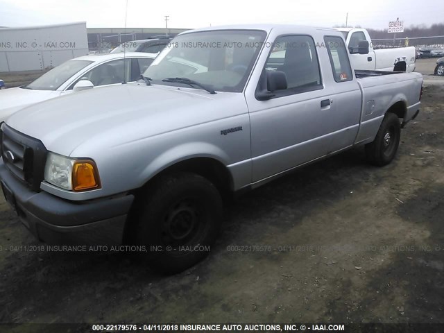 1FTYR14U45PA36199 - 2005 FORD RANGER SUPER CAB SILVER photo 2