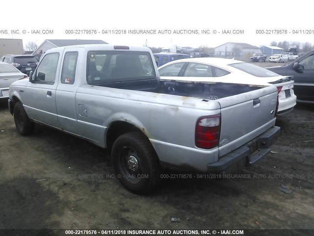 1FTYR14U45PA36199 - 2005 FORD RANGER SUPER CAB SILVER photo 3