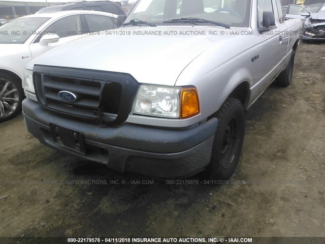 1FTYR14U45PA36199 - 2005 FORD RANGER SUPER CAB SILVER photo 6