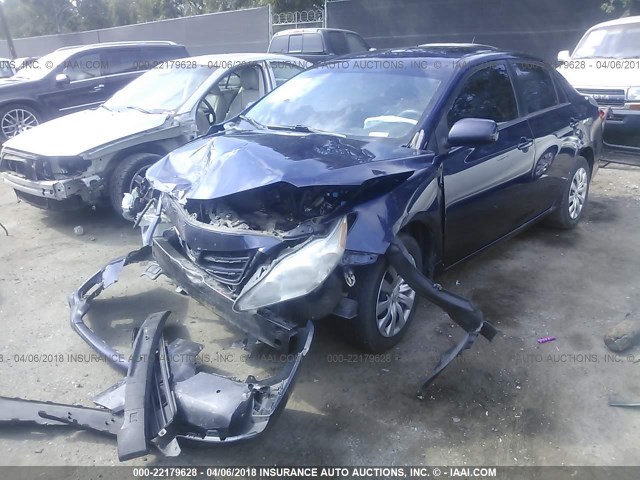 5YFBU4EE6DP118882 - 2013 TOYOTA COROLLA S/LE BLUE photo 2