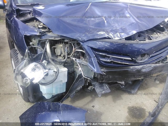 5YFBU4EE6DP118882 - 2013 TOYOTA COROLLA S/LE BLUE photo 6