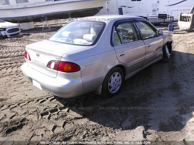 2T1BR12E8YC341337 - 2000 TOYOTA COROLLA VE/CE/LE GOLD photo 4