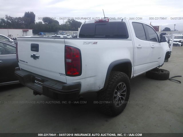 1GCGTEEN9H1298089 - 2017 CHEVROLET COLORADO ZR2 WHITE photo 4