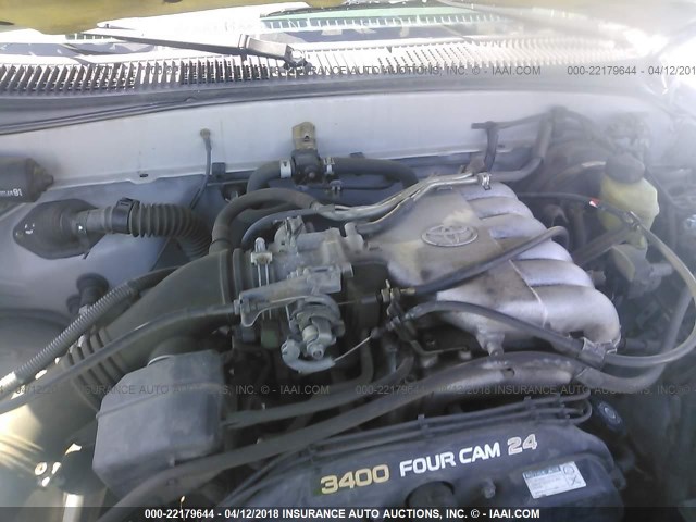 4TASN92N5YZ643521 - 2000 TOYOTA TACOMA XTRACAB PRERUNNER ვერცხლისფერი ფოტო 10