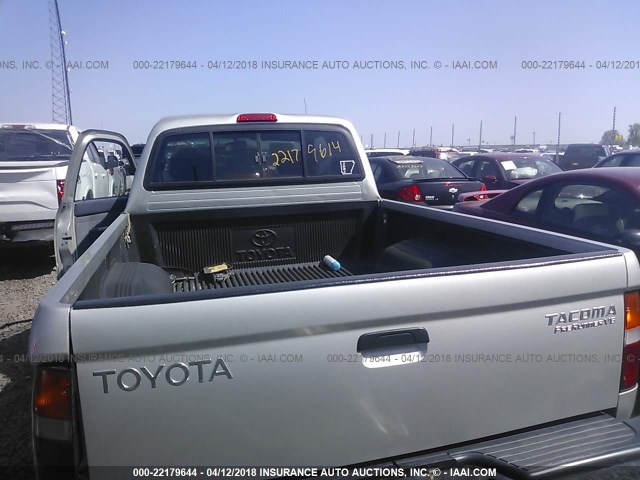 4TASN92N5YZ643521 - 2000 TOYOTA TACOMA XTRACAB PRERUNNER ვერცხლისფერი ფოტო 8