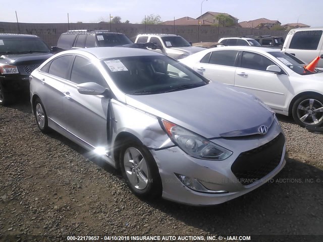 KMHEC4A49BA001209 - 2011 HYUNDAI SONATA HYBRID SILVER photo 1