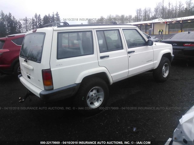 1J4FF68S4XL586710 - 1999 JEEP CHEROKEE SPORT/CLASSIC თეთრი ფოტო 4