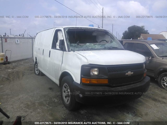 1GCSGAFX4E1154551 - 2014 CHEVROLET EXPRESS G1500  WHITE photo 6