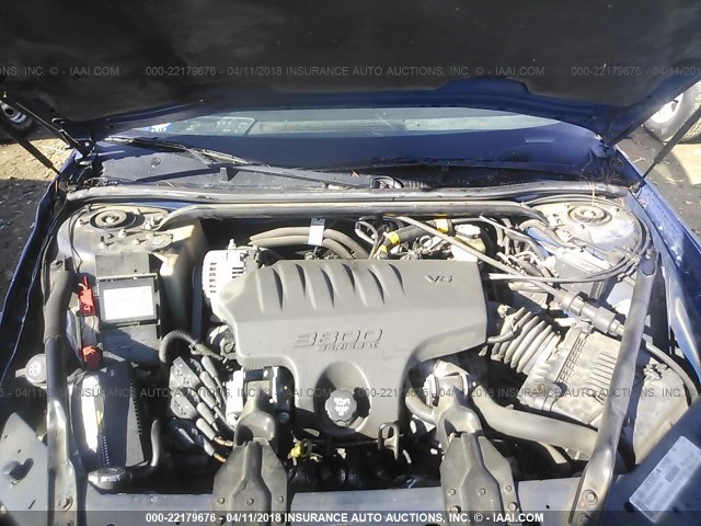 2G1WX12K539155902 - 2003 CHEVROLET MONTE CARLO SS ლურჯი ფოტო 10