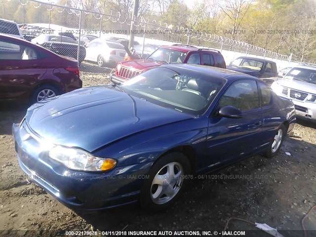 2G1WX12K539155902 - 2003 CHEVROLET MONTE CARLO SS ლურჯი ფოტო 2