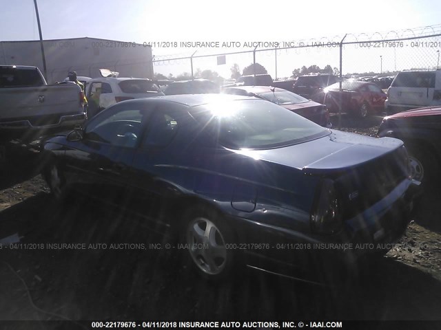 2G1WX12K539155902 - 2003 CHEVROLET MONTE CARLO SS BLUE photo 3