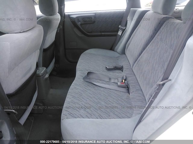 JF1SF6552WH768724 - 1998 SUBARU FORESTER S WHITE photo 8