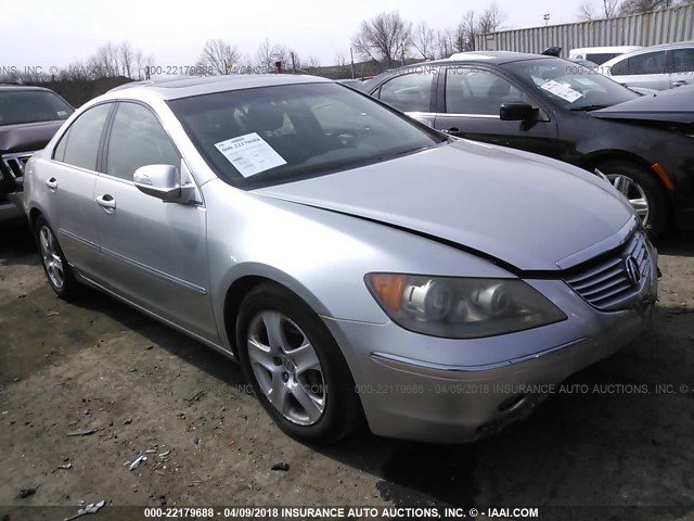 JH4KB16565C015439 - 2005 ACURA RL SILVER photo 1