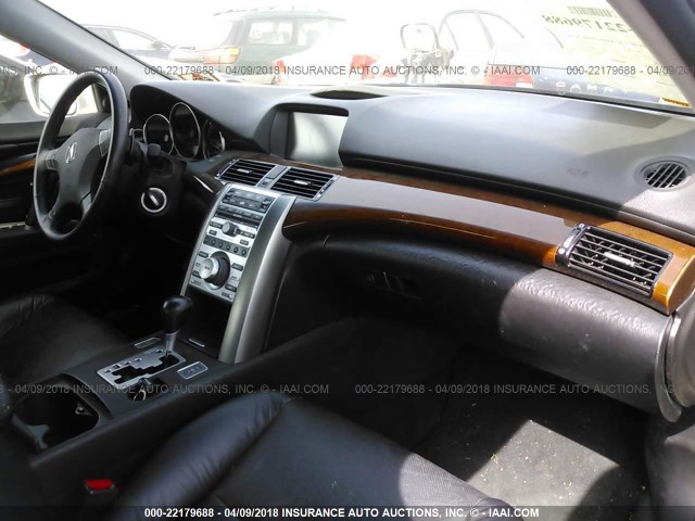 JH4KB16565C015439 - 2005 ACURA RL ვერცხლისფერი ფოტო 5