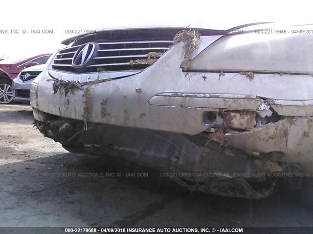 JH4KB16565C015439 - 2005 ACURA RL SILVER photo 6